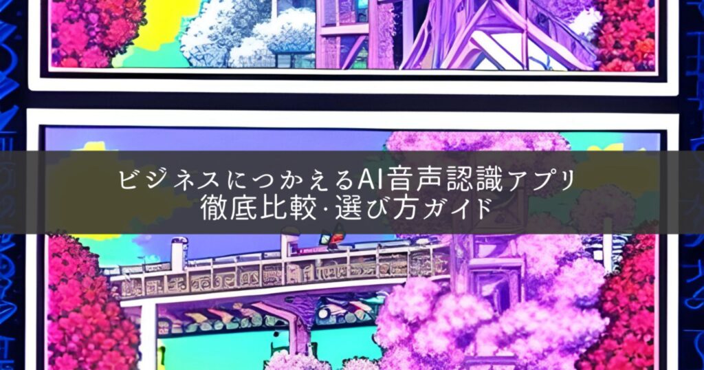 ビジネスにつかえるAI音声認識アプリ徹底比較・選び方ガイド